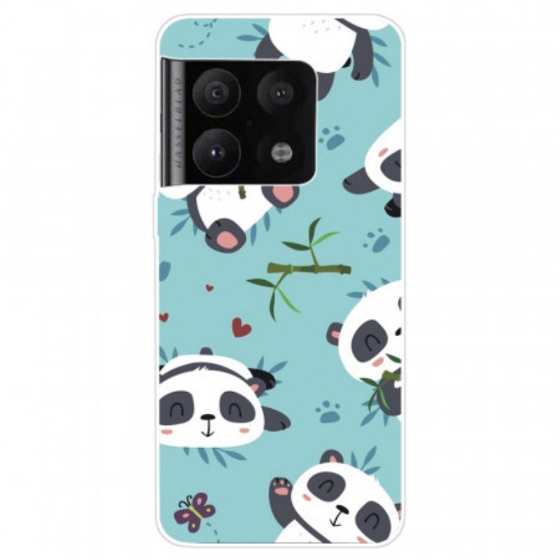 Hoesje voor OnePlus 10 Pro 5G Stelletje Panda's