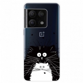 Hoesje voor OnePlus 10 Pro 5G Verbaasde Katten