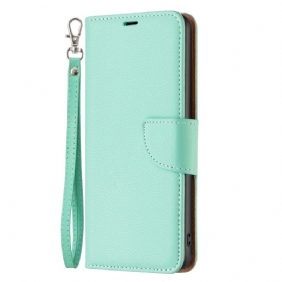 Folio-hoesje voor Poco X5 5G Lychee Schuine Sluiting