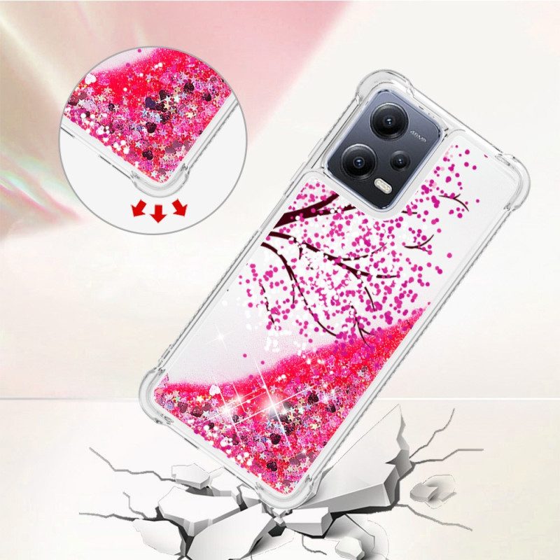 Hoesje voor Poco X5 5G Glitter Boom