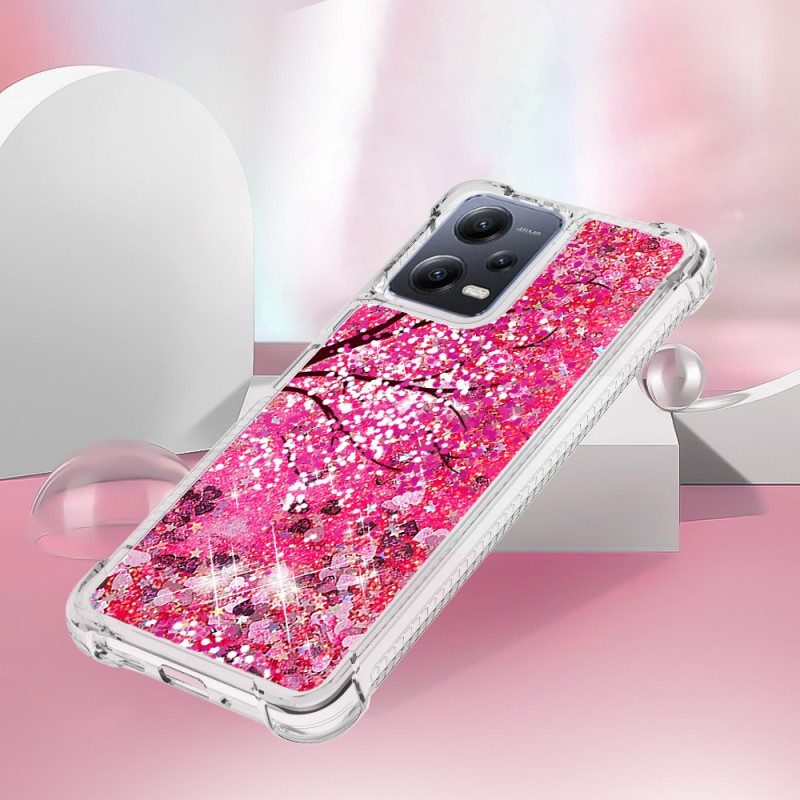 Hoesje voor Poco X5 5G Glitter Boom