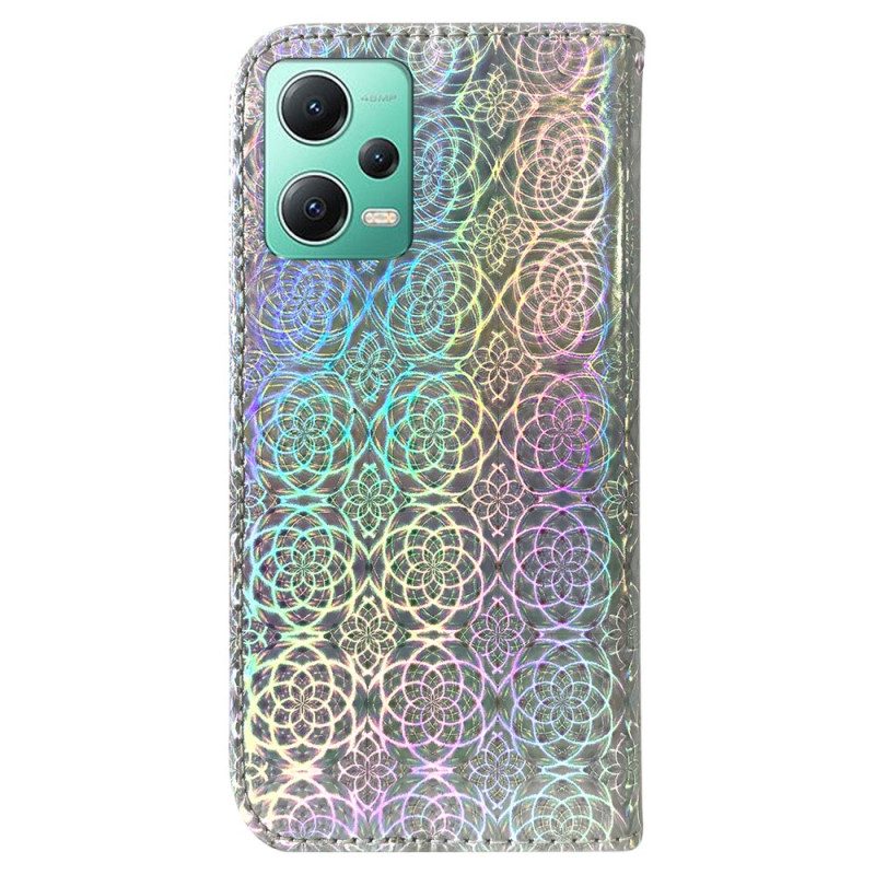 Leren Hoesje voor Poco X5 5G Disco-stijl