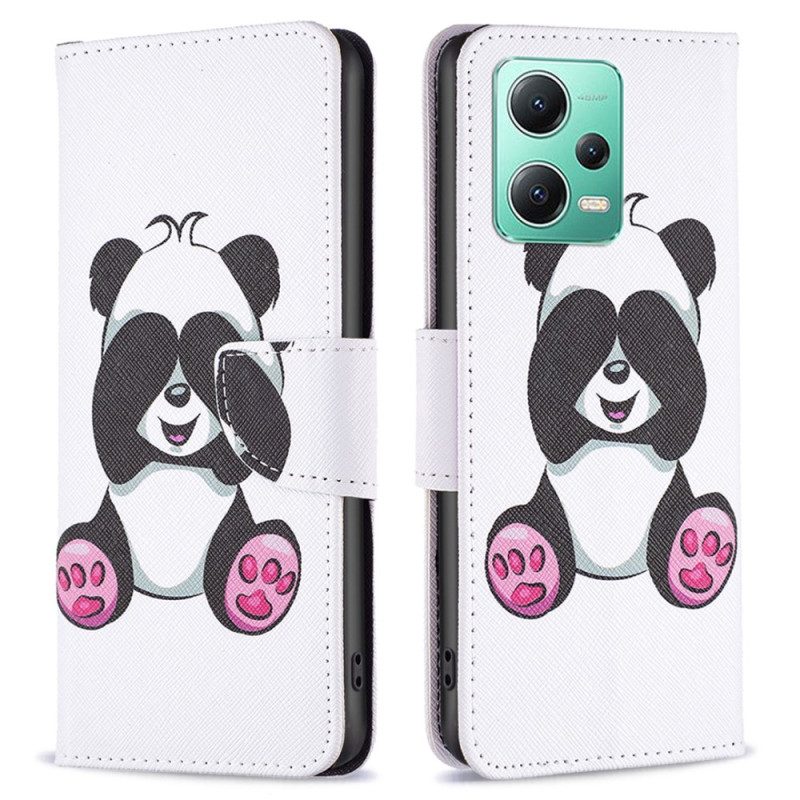 Leren Hoesje voor Poco X5 5G Mijn Panda