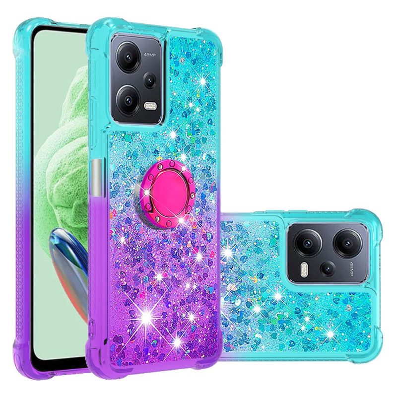 Telefoonhoesje voor Poco X5 5G Glitter Ringbeugel