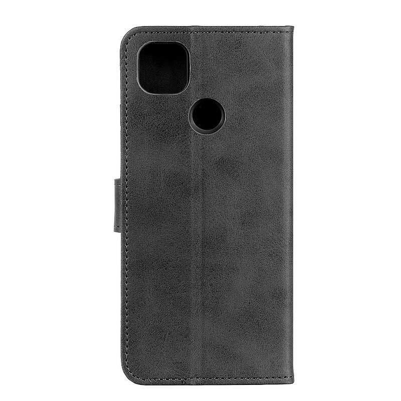 Folio-hoesje voor Google Pixel 4A 5G Retro Mat Leereffect