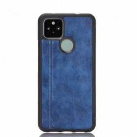 Hoesje voor Google Pixel 4A 5G Couture-leereffect