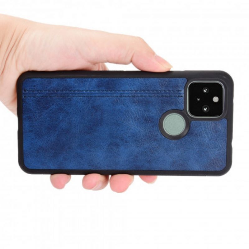 Hoesje voor Google Pixel 4A 5G Couture-leereffect