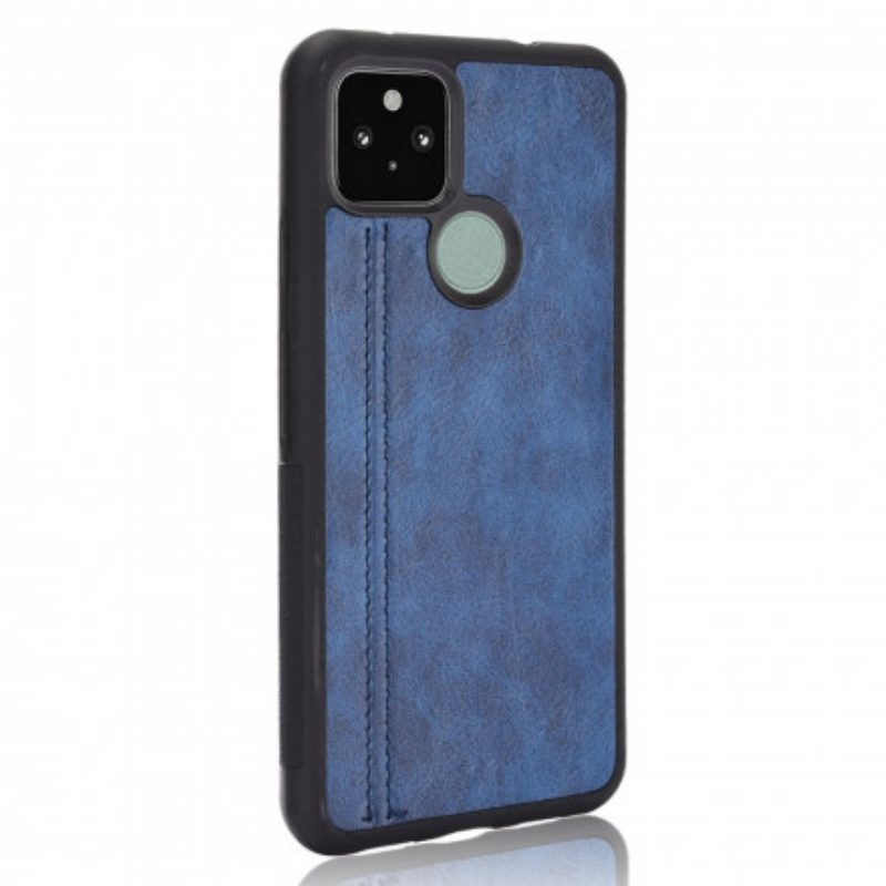 Hoesje voor Google Pixel 4A 5G Couture-leereffect