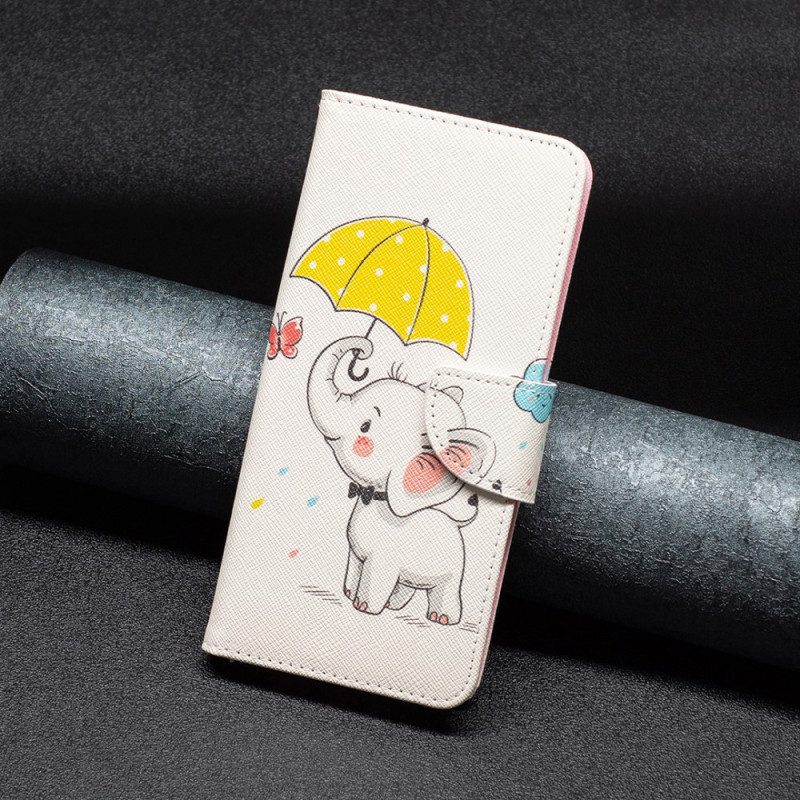 Folio-hoesje voor Xiaomi 13 Lite Baby Olifant