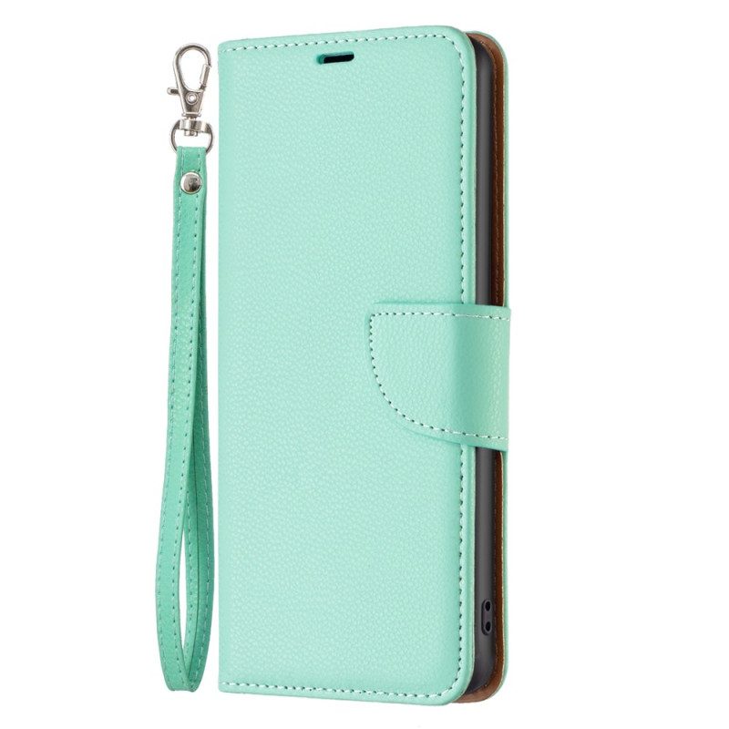 Folio-hoesje voor Xiaomi 13 Lite Lychee Schuine Sluiting