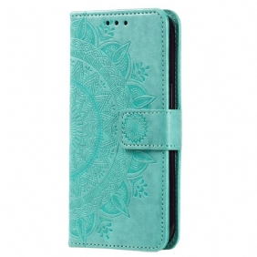 Leren Hoesje voor Xiaomi 13 Lite Mandala Zon Met Lanyard