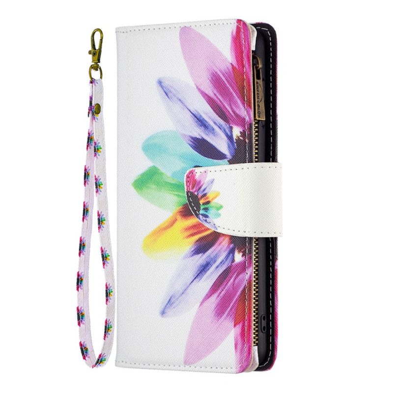 Leren Hoesje voor Xiaomi 13 Lite Portemonnee Leren Bloemen Portemonnee