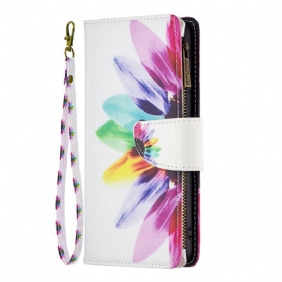 Leren Hoesje voor Xiaomi 13 Lite Portemonnee Leren Bloemen Portemonnee