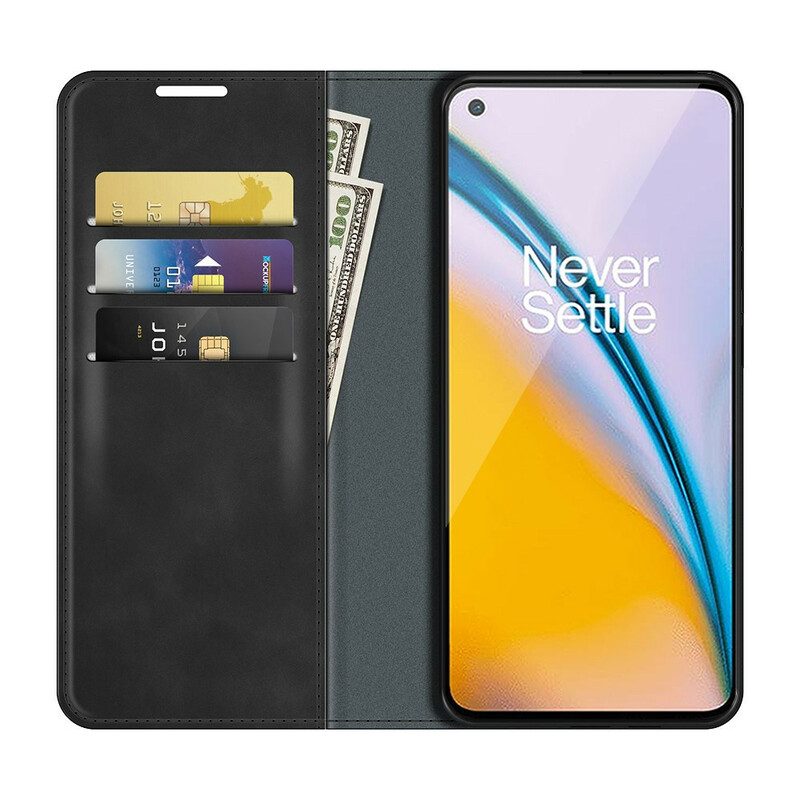 Bescherming Hoesje voor OnePlus Nord 2 5G Folio-hoesje Aanraking Van De Huid