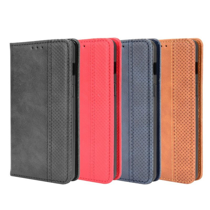 Bescherming Hoesje voor OnePlus Nord 2 5G Folio-hoesje Gestileerd Vintage Leereffect