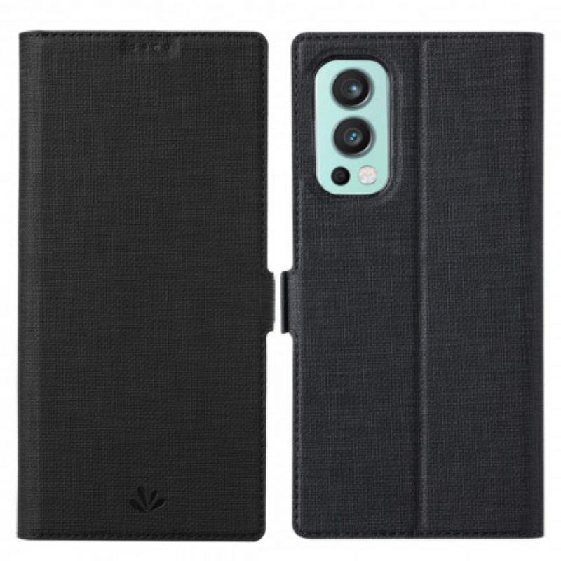 Bescherming Hoesje voor OnePlus Nord 2 5G Folio-hoesje Getextureerde Vili Dmx