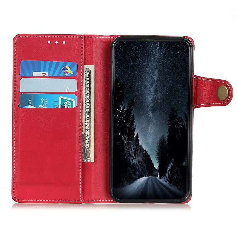 Flip Case voor OnePlus Nord 2 5G Artistieke Naaiknop