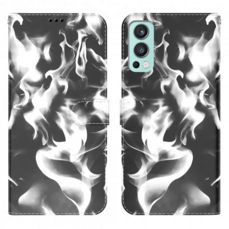 Folio-hoesje voor OnePlus Nord 2 5G Abstract Patroon