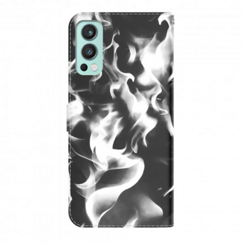 Folio-hoesje voor OnePlus Nord 2 5G Abstract Patroon