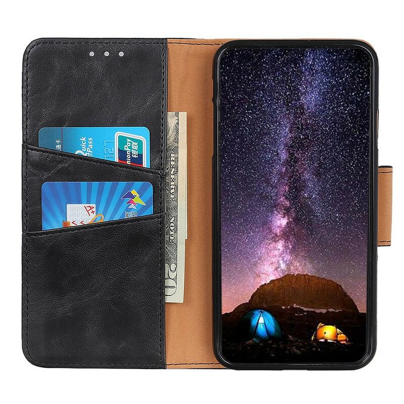 Folio-hoesje voor OnePlus Nord 2 5G Flip Case Getextureerde Magnetische Flap