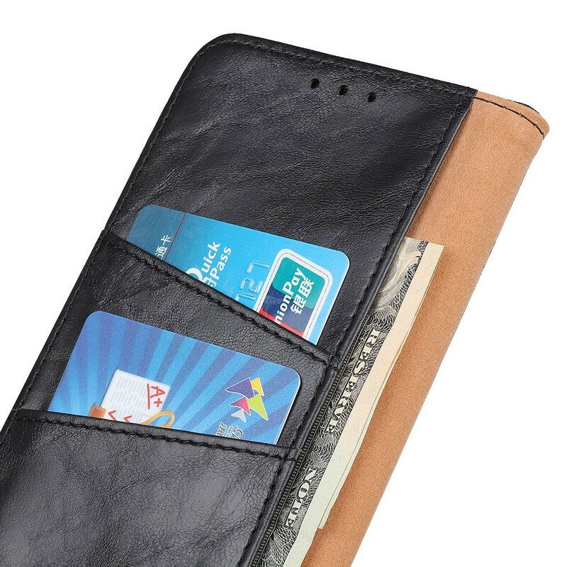 Folio-hoesje voor OnePlus Nord 2 5G Flip Case Getextureerde Magnetische Flap