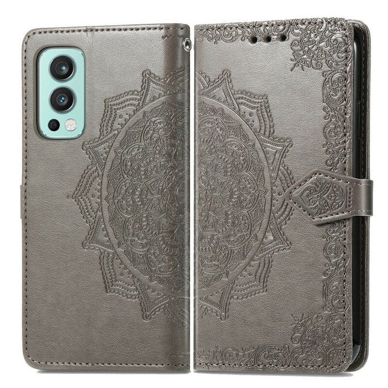 Folio-hoesje voor OnePlus Nord 2 5G Mandala Middeleeuwen