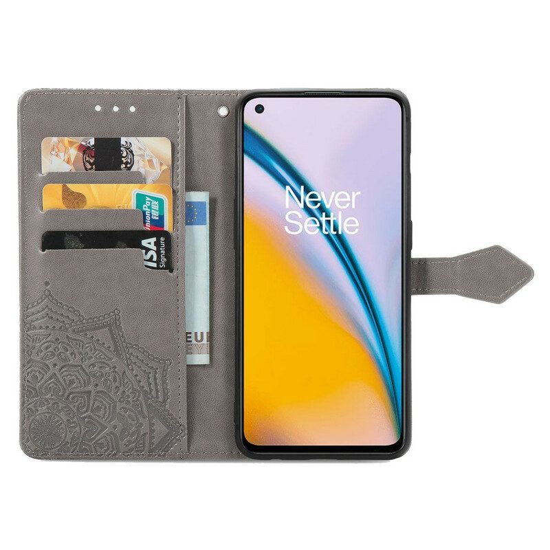 Folio-hoesje voor OnePlus Nord 2 5G Mandala Middeleeuwen