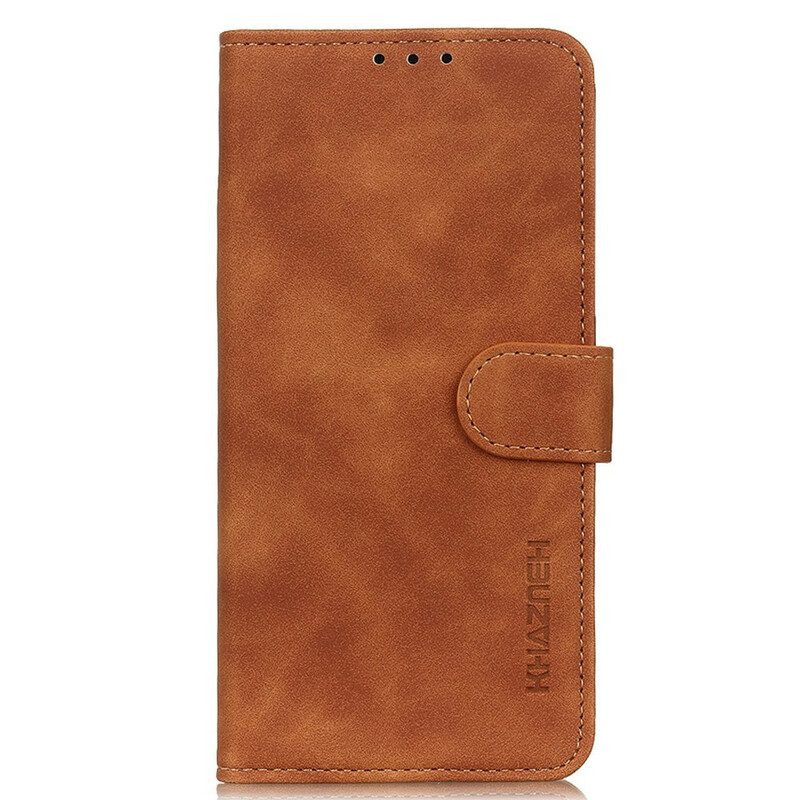 Folio-hoesje voor OnePlus Nord 2 5G Mat Vintage Leereffect Khazneh