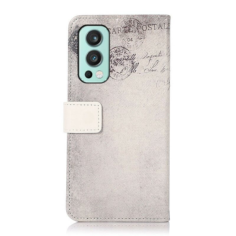 Folio-hoesje voor OnePlus Nord 2 5G Reiziger Kat