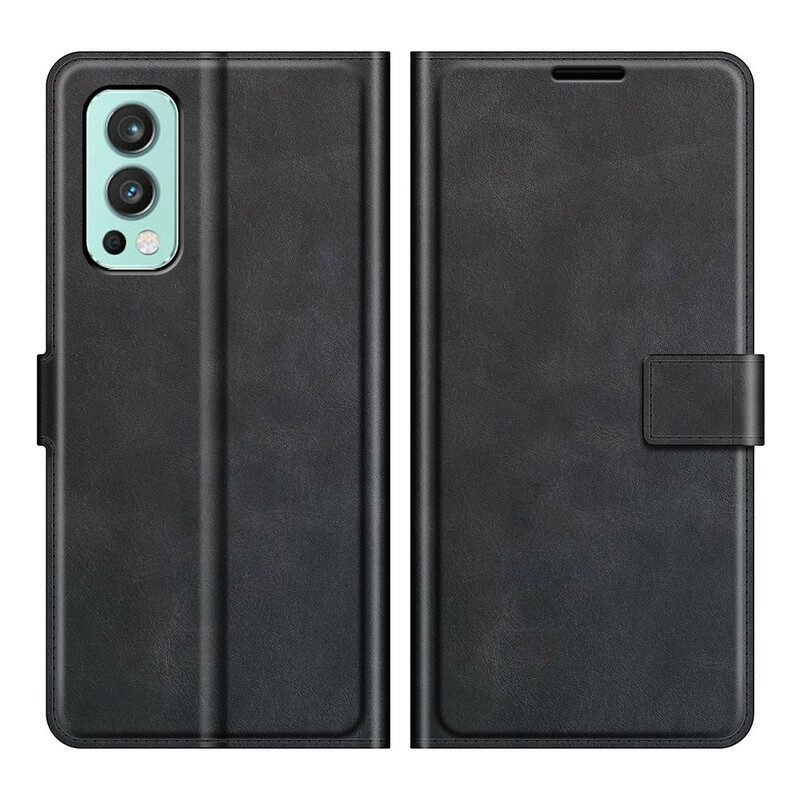 Folio-hoesje voor OnePlus Nord 2 5G Slank Extreem Leereffect