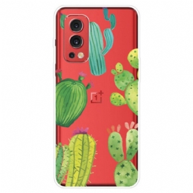 Hoesje voor OnePlus Nord 2 5G Aquarel Cactussen