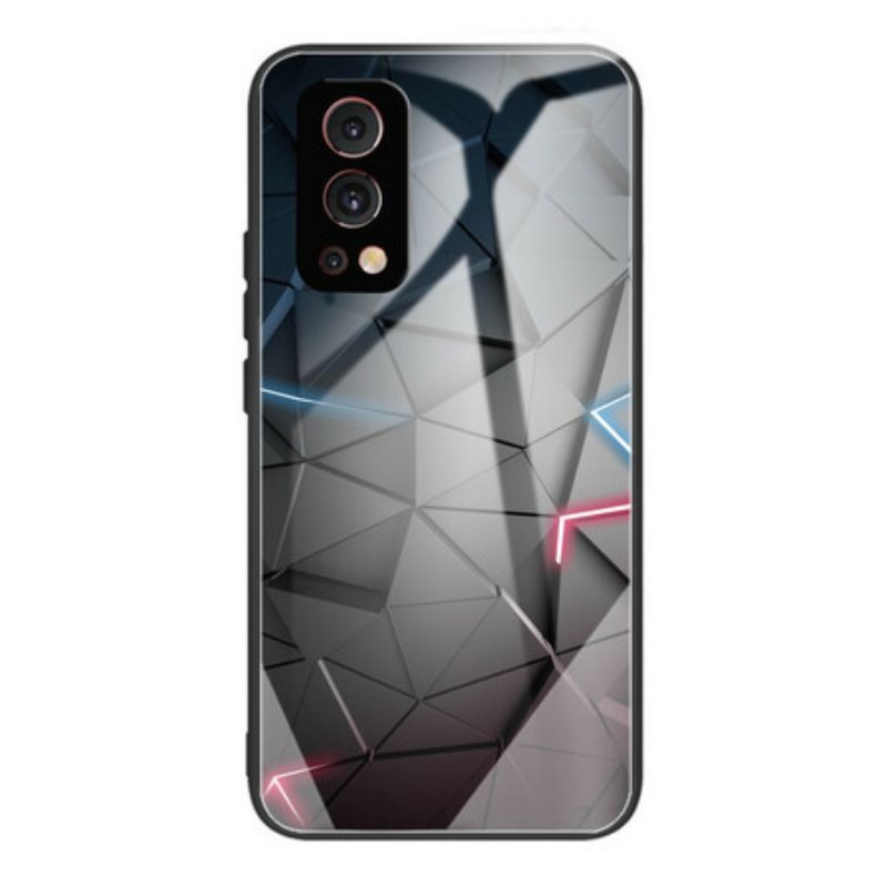 Hoesje voor OnePlus Nord 2 5G Geometrie Van Gehard Glas