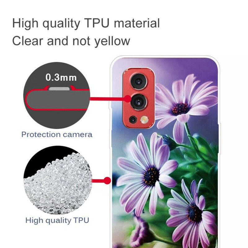 Hoesje voor OnePlus Nord 2 5G Realistische Bloemen