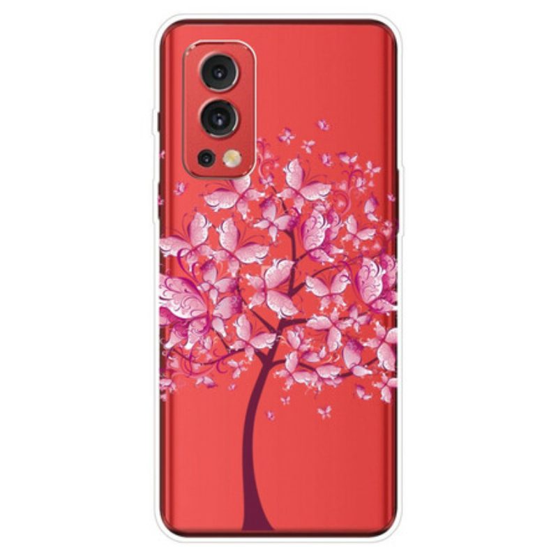 Hoesje voor OnePlus Nord 2 5G Transparante Vlinderboom