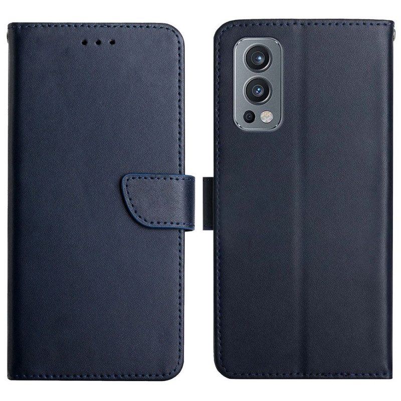 Leren Hoesje voor OnePlus Nord 2 5G Echt Nappaleer