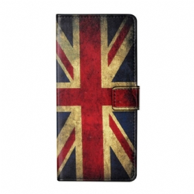 Leren Hoesje voor OnePlus Nord 2 5G Engelse Vlag