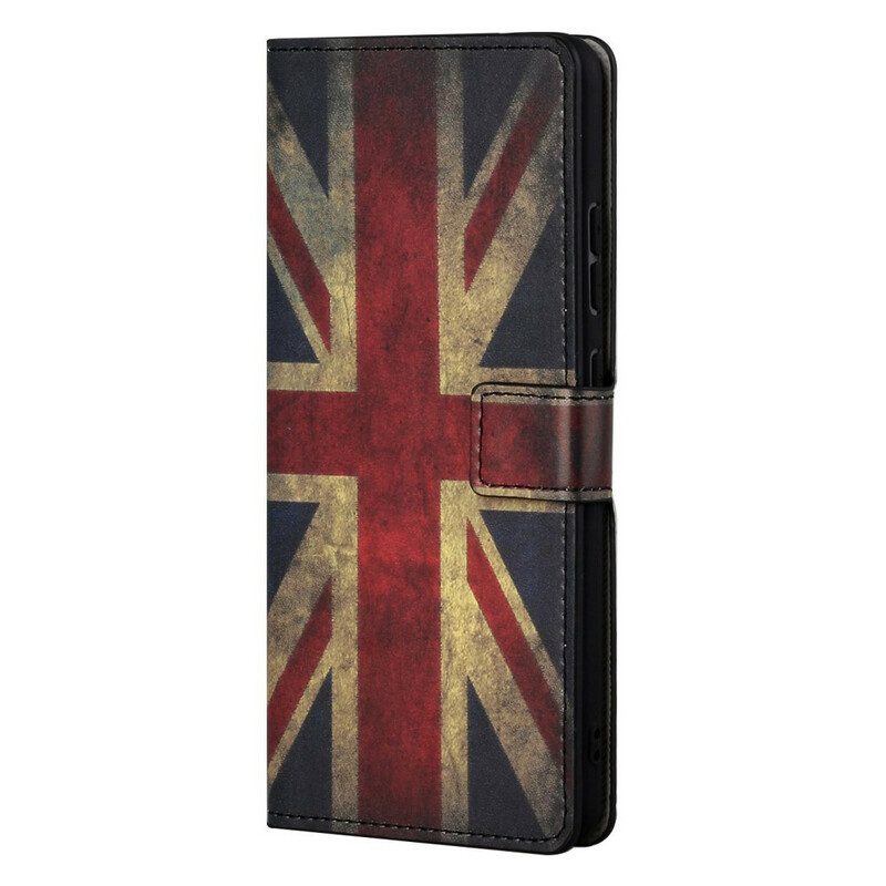 Leren Hoesje voor OnePlus Nord 2 5G Engelse Vlag