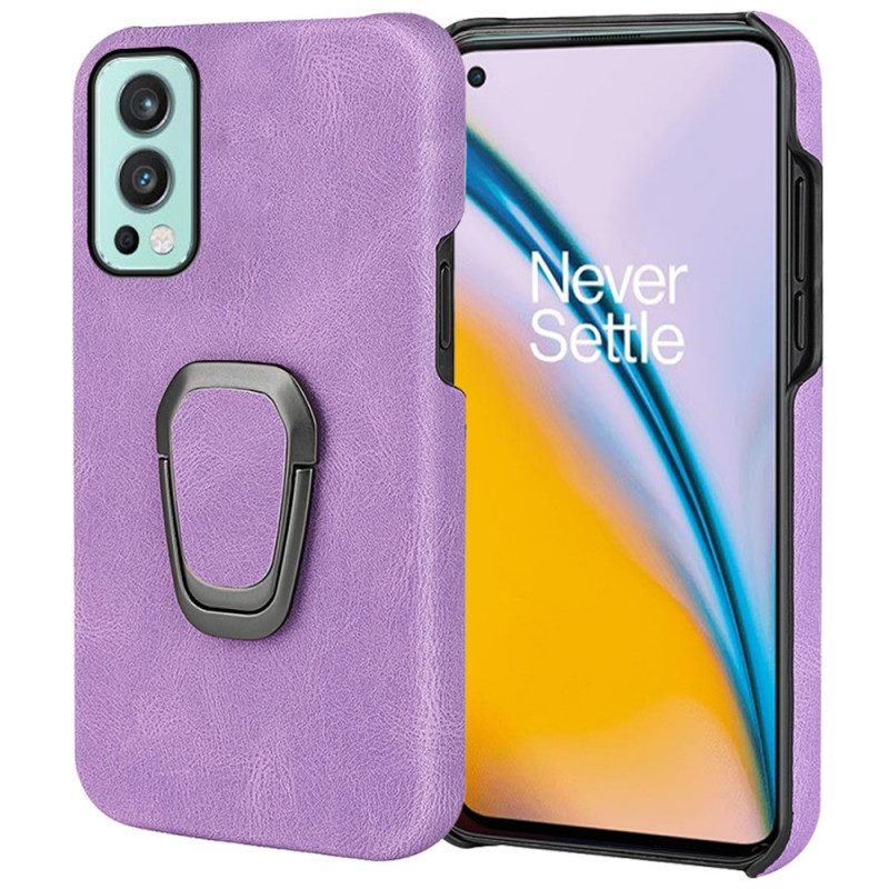 Telefoonhoesje voor OnePlus Nord 2 5G Leather Effect Ring-ondersteuning Nieuwe Kleuren