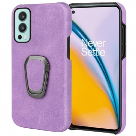 Telefoonhoesje voor OnePlus Nord 2 5G Leather Effect Ring-ondersteuning Nieuwe Kleuren