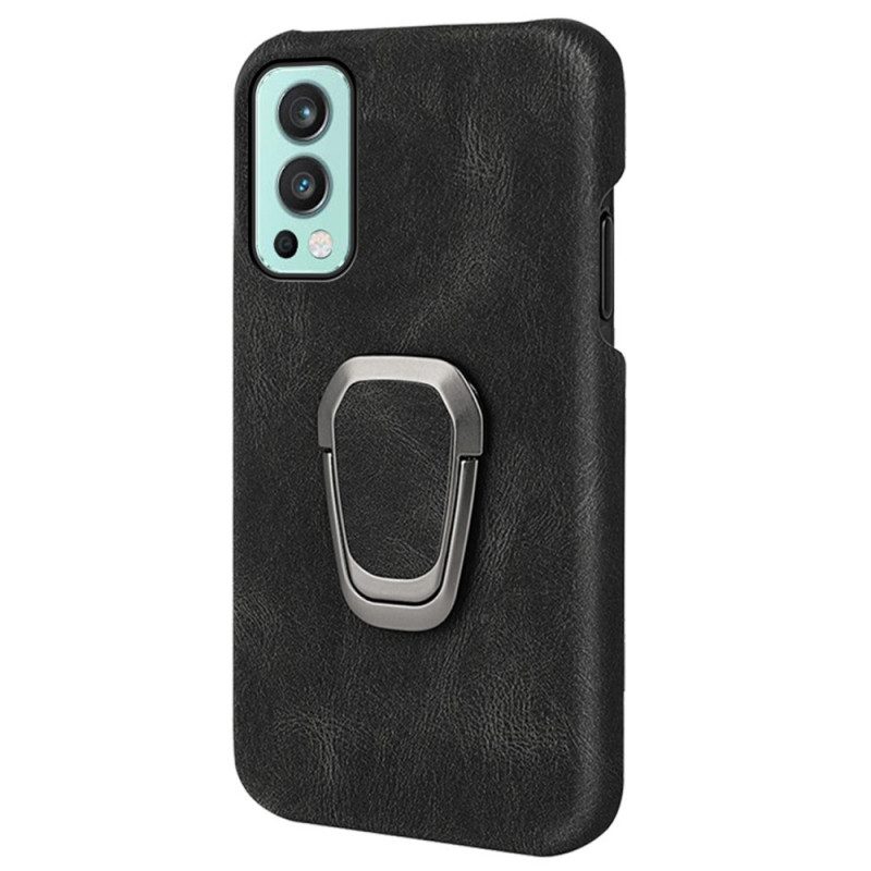 Telefoonhoesje voor OnePlus Nord 2 5G Leather Effect Ring-ondersteuning Nieuwe Kleuren