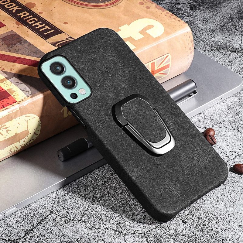 Telefoonhoesje voor OnePlus Nord 2 5G Leather Effect Ring-ondersteuning Nieuwe Kleuren