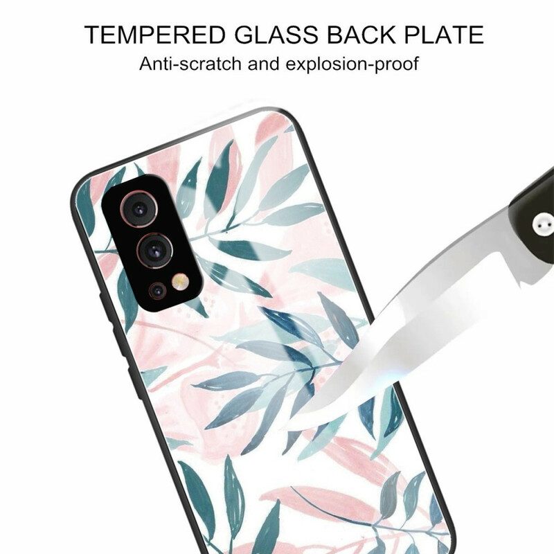 Telefoonhoesje voor OnePlus Nord 2 5G Plantaardig Gehard Glas