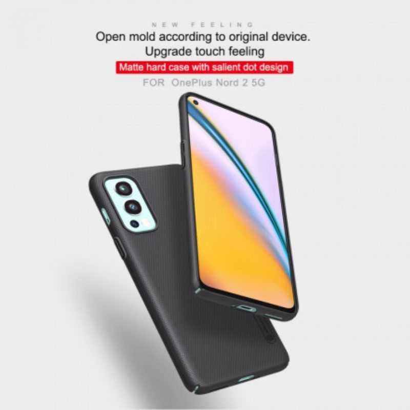 Telefoonhoesje voor OnePlus Nord 2 5G Stijve Frosted Nillkin