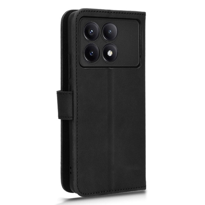 Flip Case Leren Poco X6 Pro 5g Suède-effect