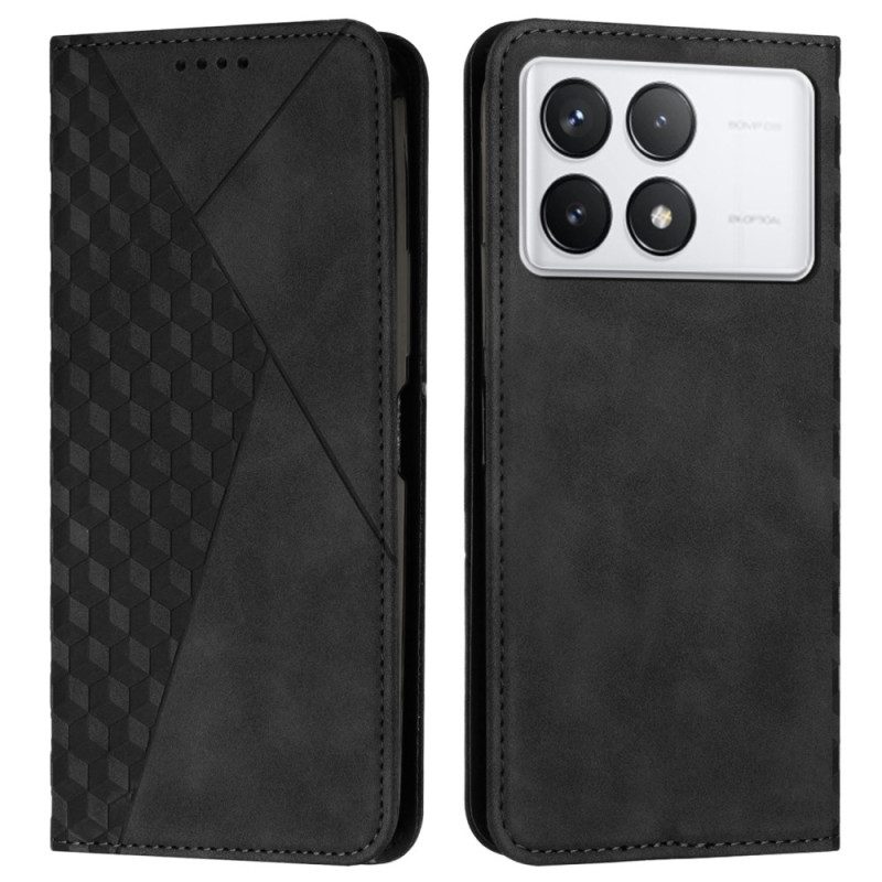 Folio-hoesje Poco X6 Pro 5g 3d-diamant