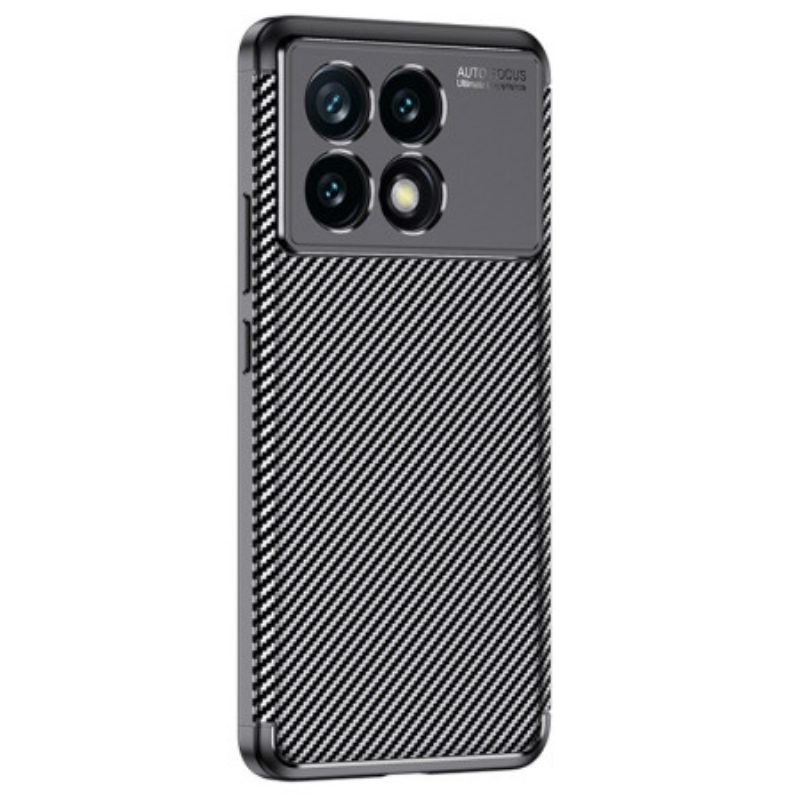 Hoesje Poco X6 Pro 5g Flexibele Koolstofvezel