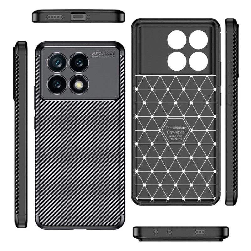 Hoesje Poco X6 Pro 5g Flexibele Koolstofvezel