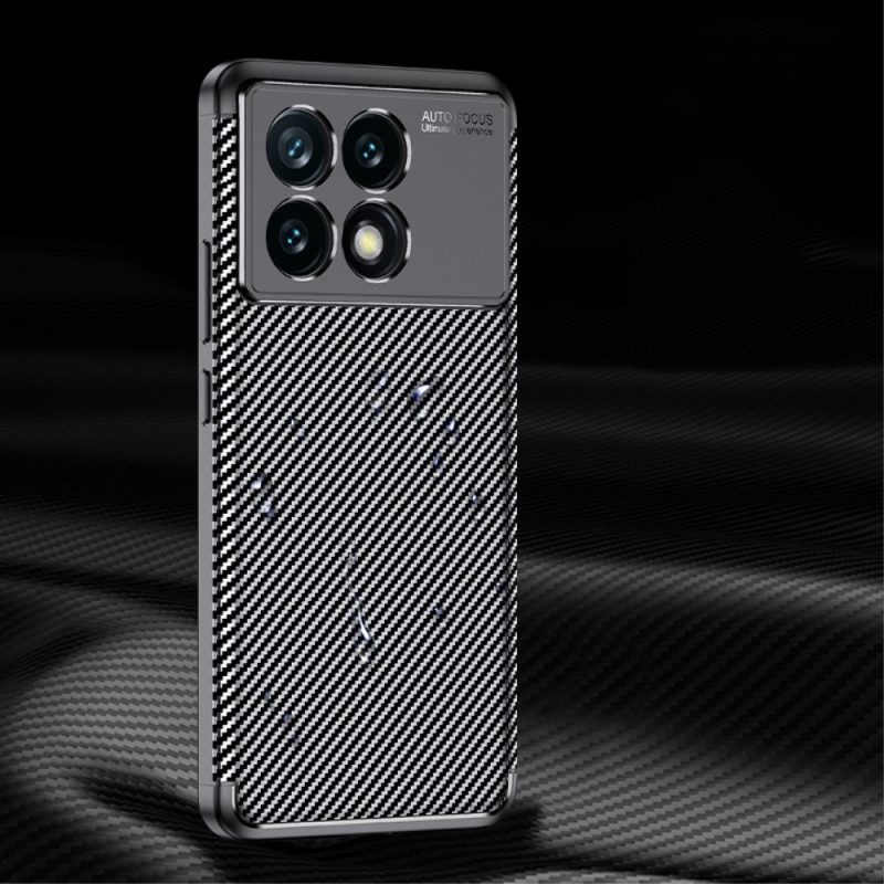 Hoesje Poco X6 Pro 5g Flexibele Koolstofvezel