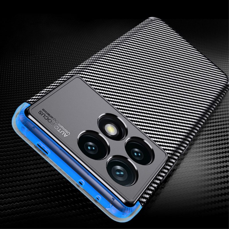 Hoesje Poco X6 Pro 5g Flexibele Koolstofvezel