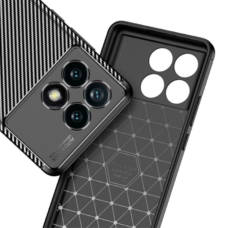 Hoesje Poco X6 Pro 5g Flexibele Koolstofvezel